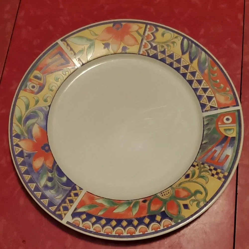 Lynns Stoneware Savanna Rim Dinner Plate 10 5/8